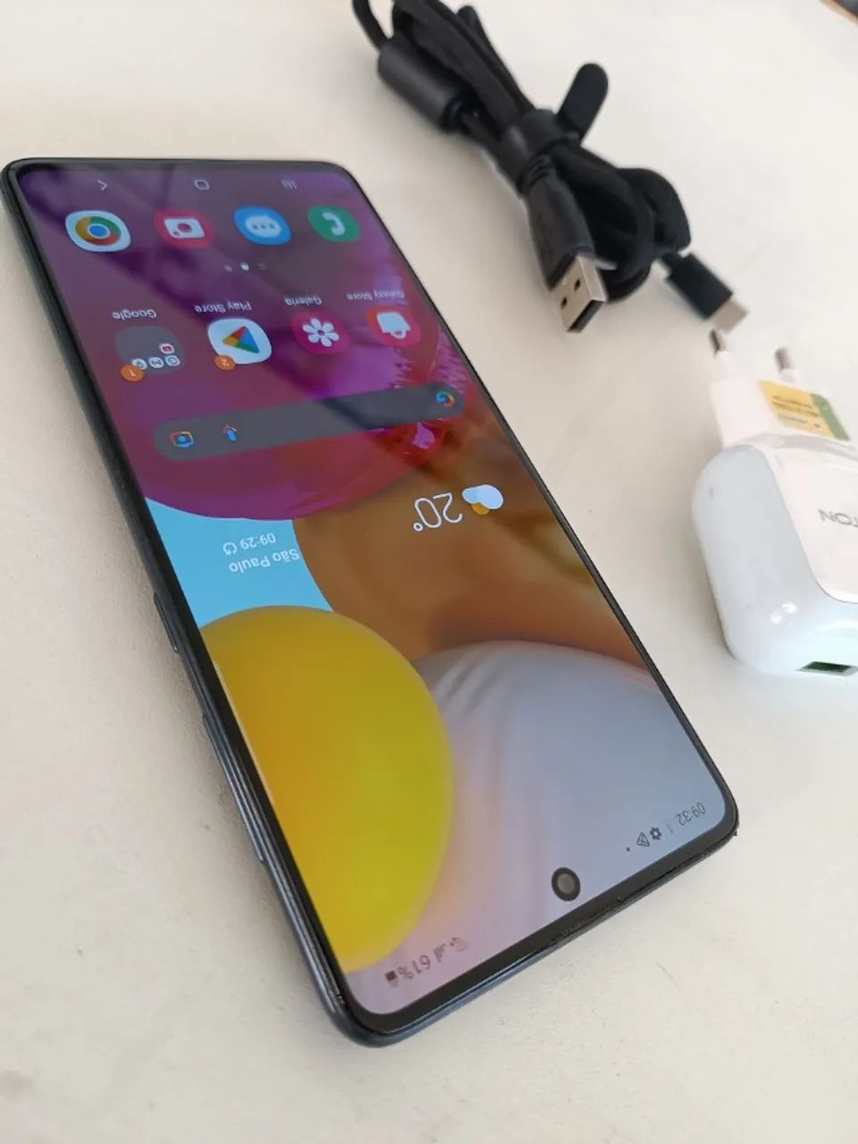 Celular Samsung Galaxy A71 128gb 6gb Ram + Carregador E Cabo - Foto 2