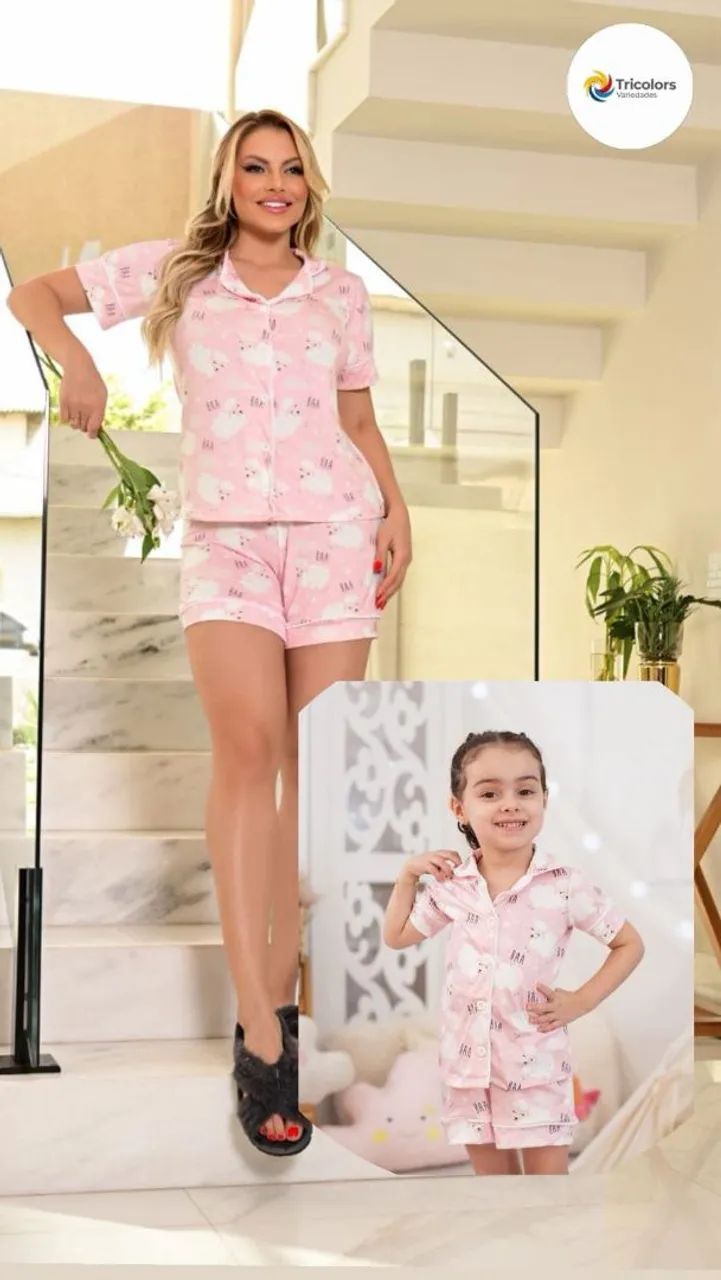 Pijama mãe e filha  - Foto 2