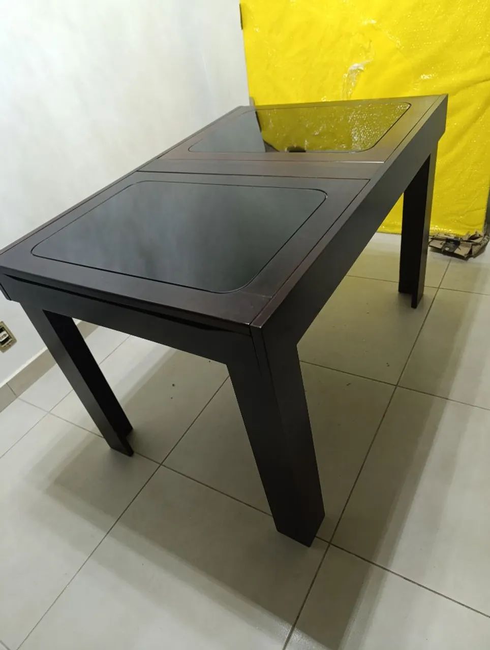 Mesa de Jantar Retrátil Extensível de Madeira Maciça  - Foto 3