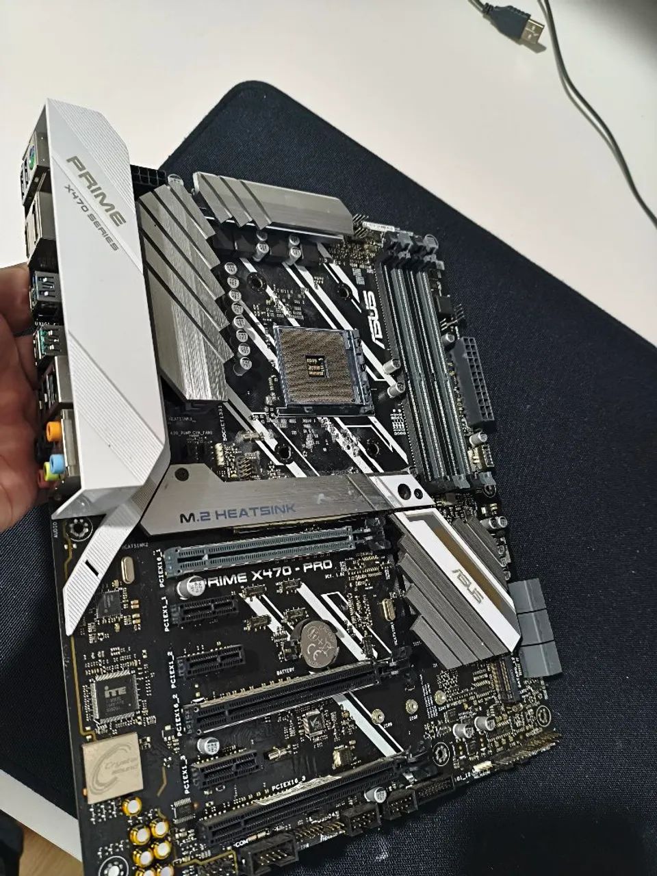 Placa mãe Asus prime x470 pro defeito - Foto 3