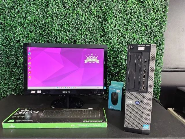 Setup Completo Dell Com Monitor 20 Polegadas, Processador I5 E Ssd