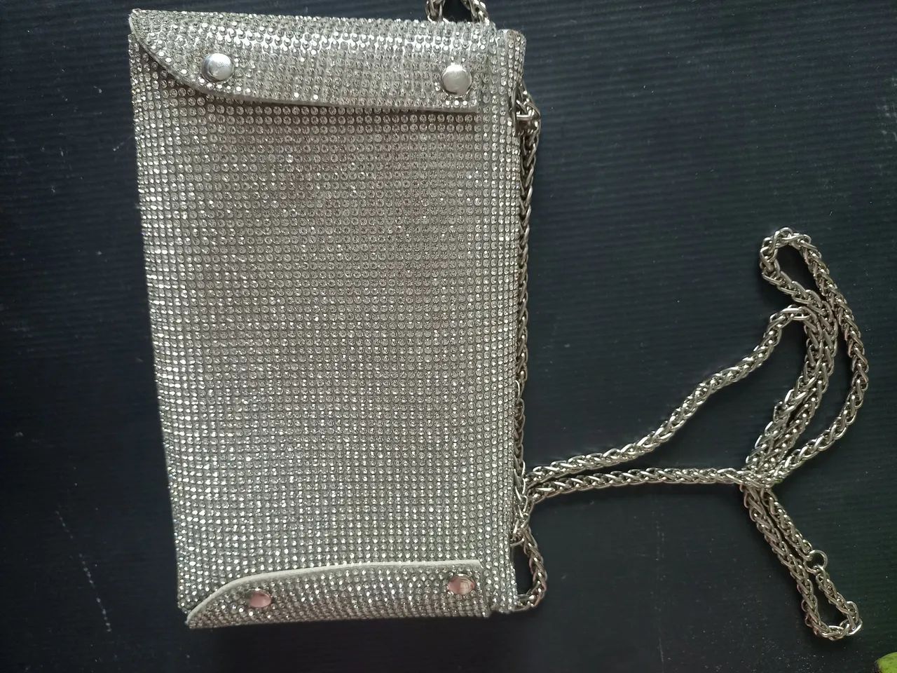 Bolsa social com strass - Foto 3