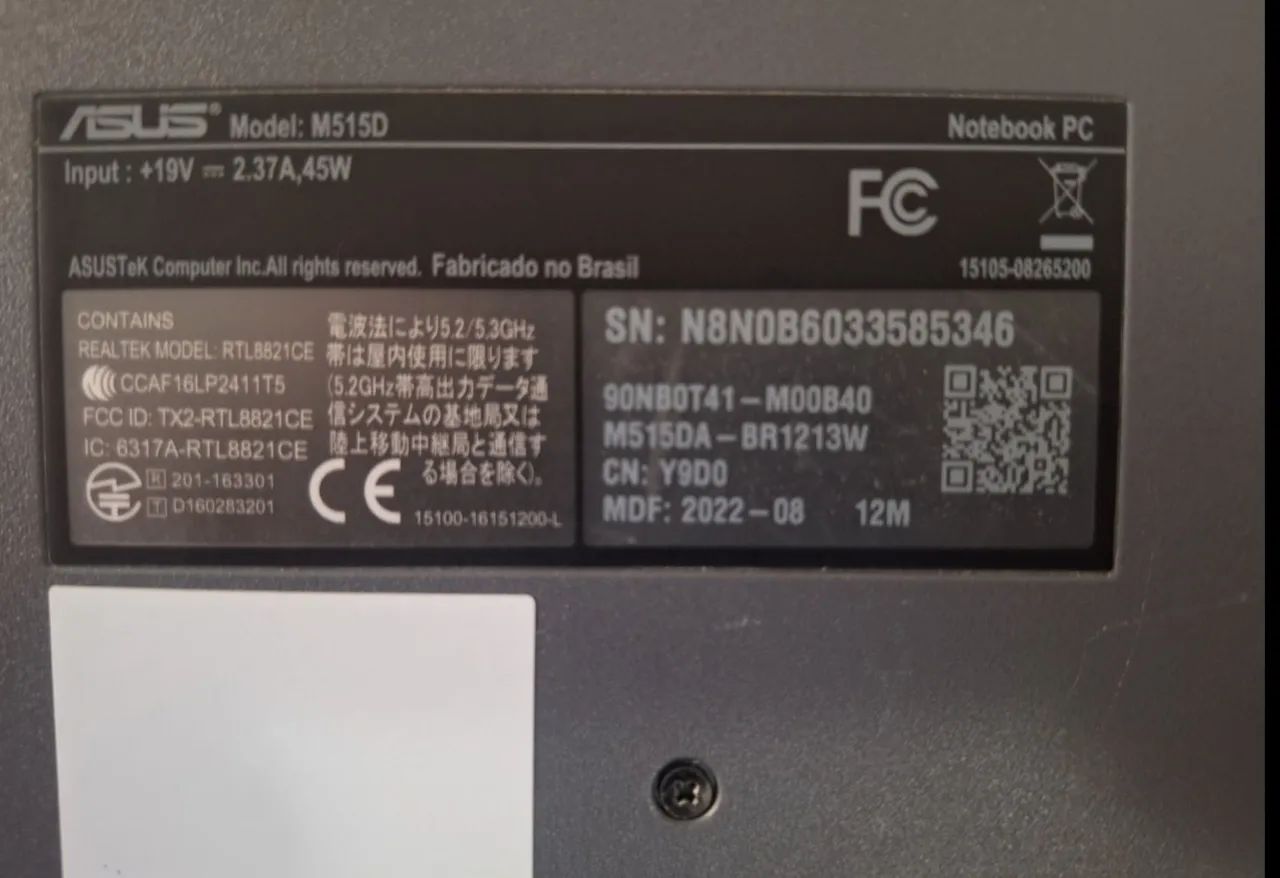 Notebook ASUS VivoBook 15 M515DA - Excelente Estado / Com SSD - Foto 2
