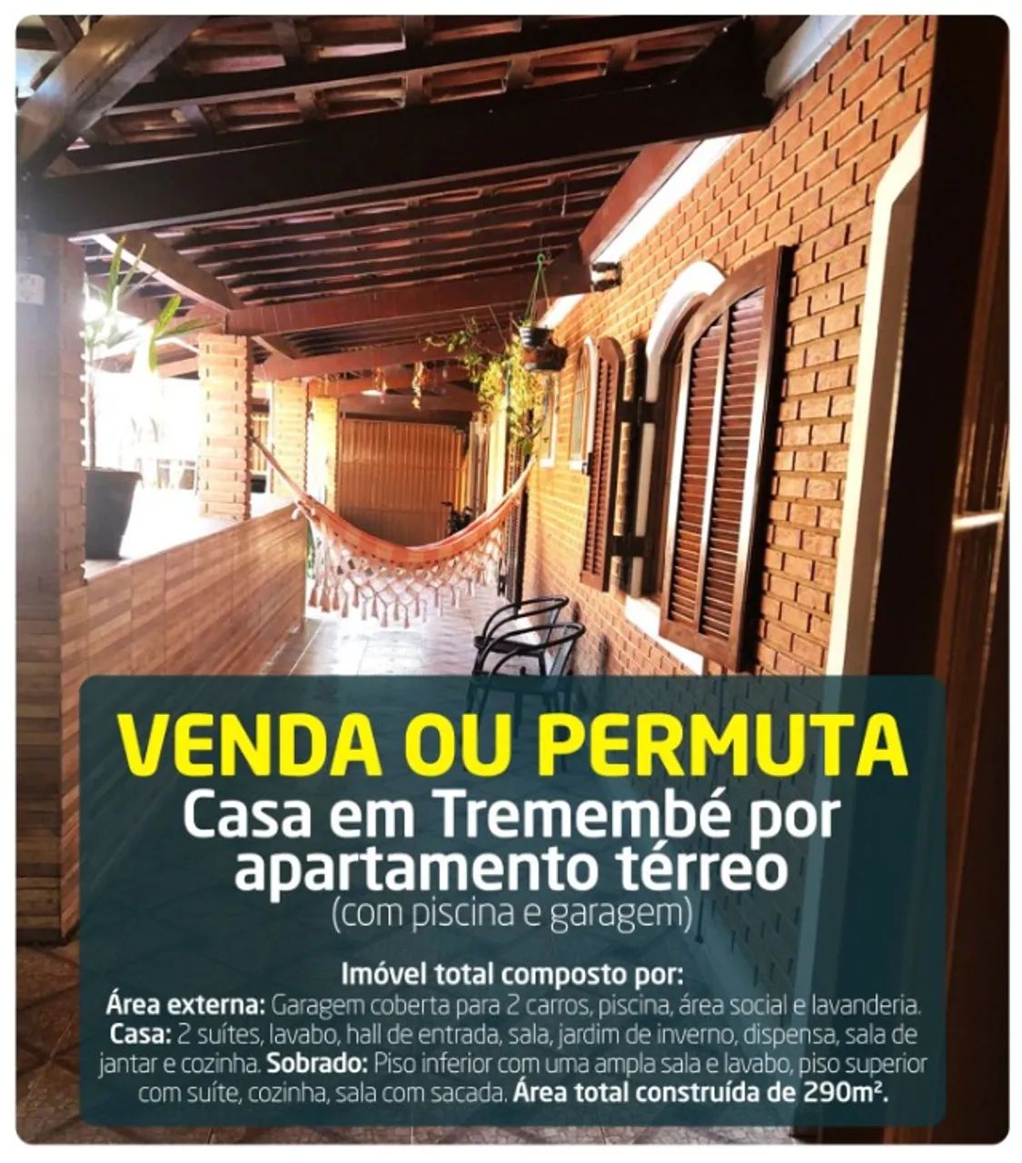 CASA EM TREMEMBE - PARQUE DAS FONTES
