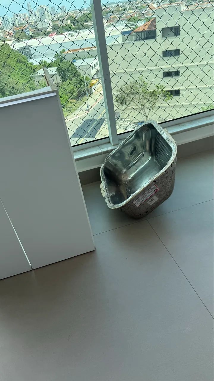 Armário e Cuba de inox para tanque - Foto 2
