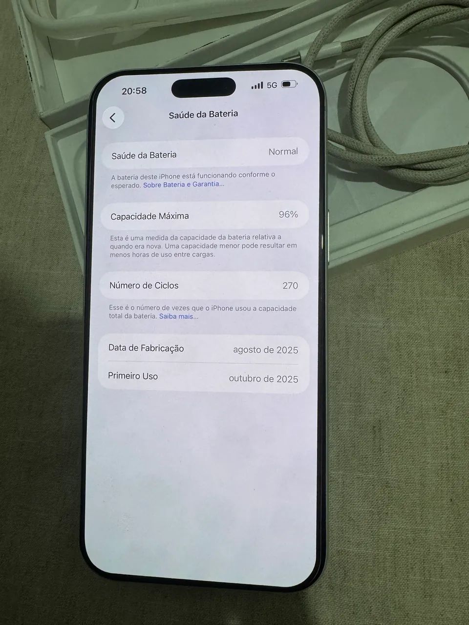 iPhone 17 pro max 512GB - Branco  - Foto 4