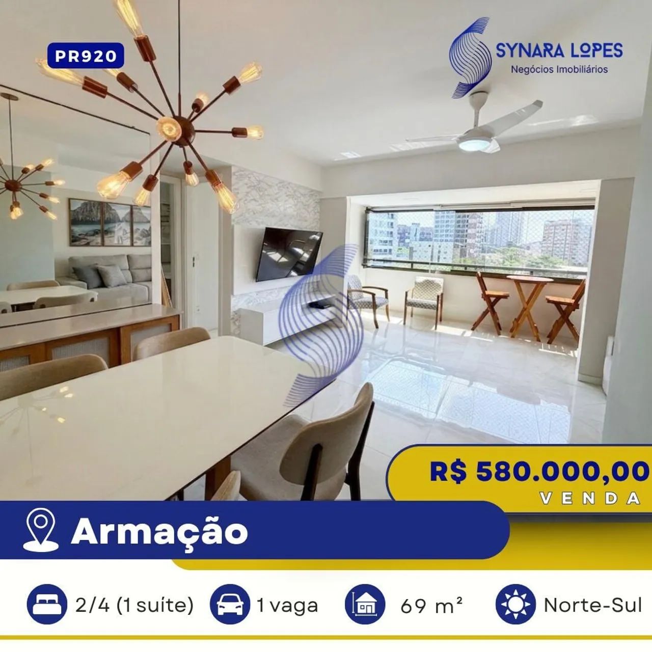 APARTAMENTO 69 M² | 2 QUARTOS | 1 SUÍTE | ARMAÇÃO | SALVADOR-BA