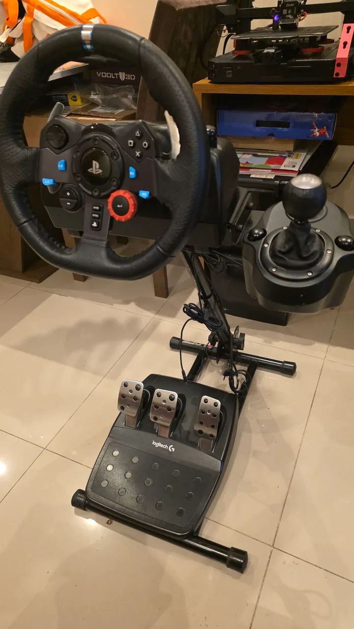 Logitech G29 + Câmbio + Suporte Extreme Simracing