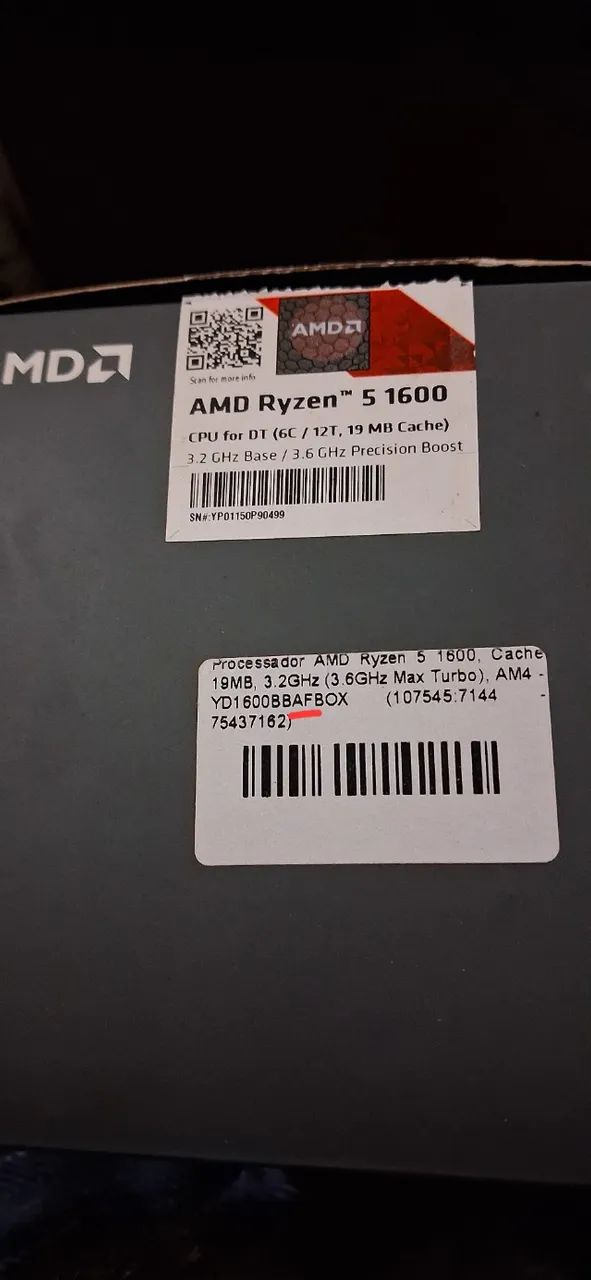 AMD Ryzen 5 1600af  - Foto 2