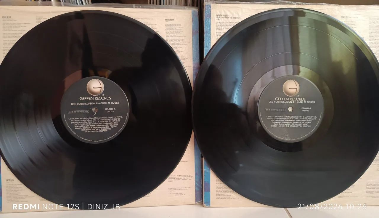 Lote Guns N' Roses Use Your Illusion 1 e 2 - Foto 5