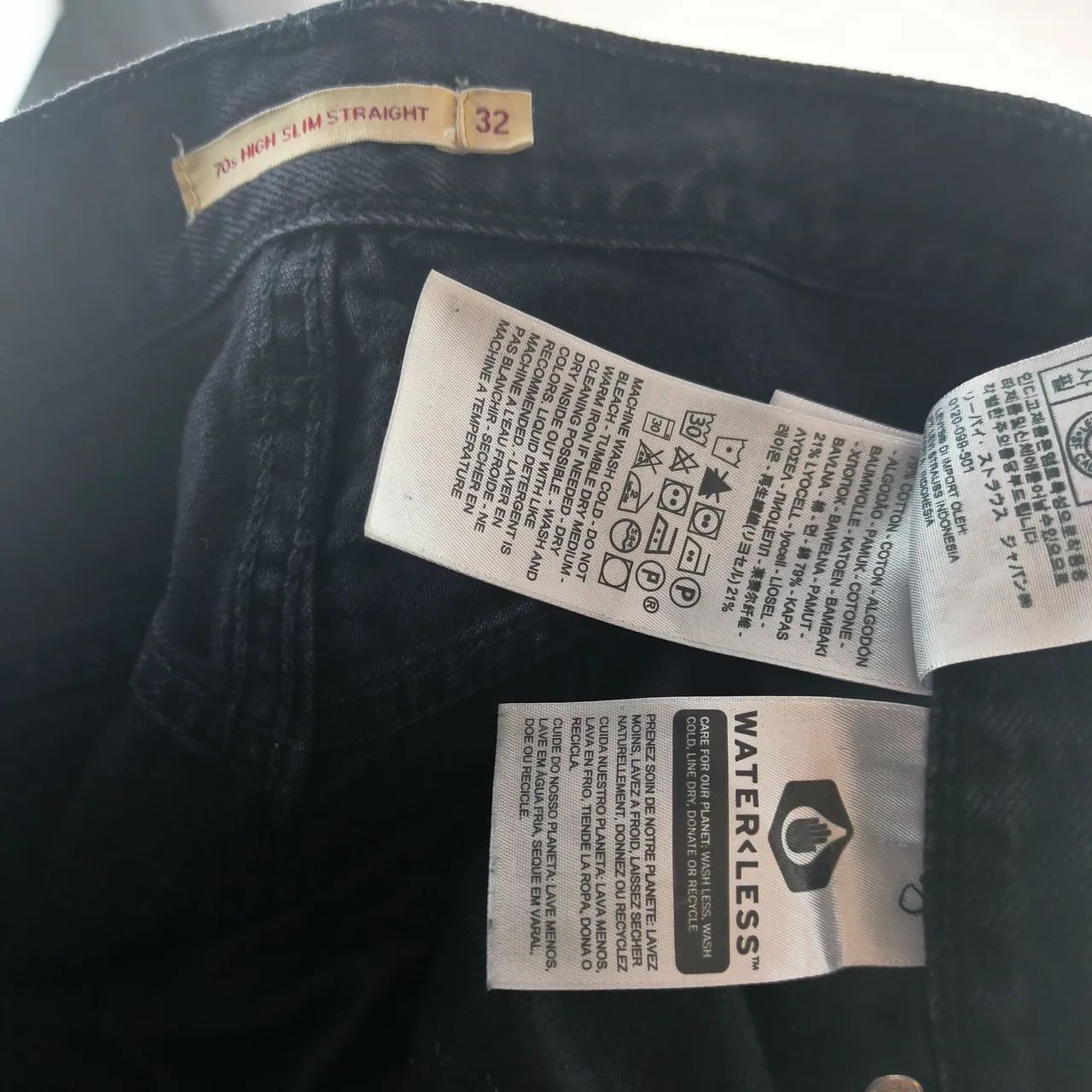 Calça jeans Levis original masculina preta 42 - Foto 5