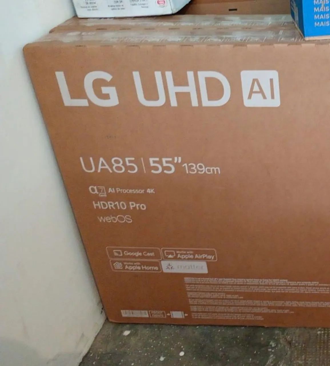Smart TV LG UHD AI UA85 de 55 polegadas (55UA8550PSA)
