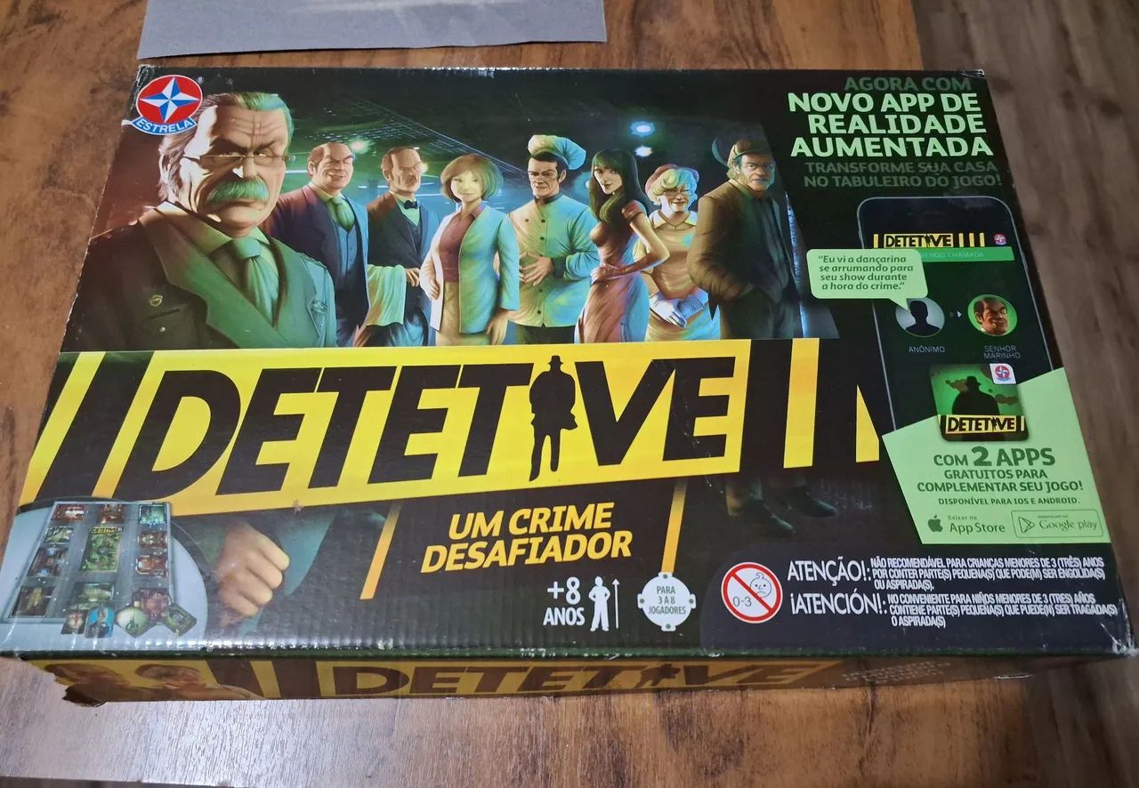 Jogo de tabuleiro DETETIVE 