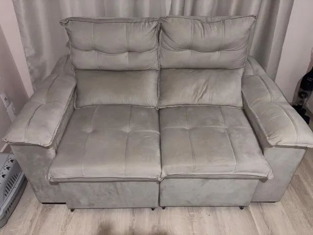 SOFA CAMA DOIS LUGAR SEMI NOVO