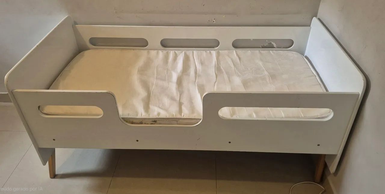 Cama infantil 1,50m com colchão  - Foto 3