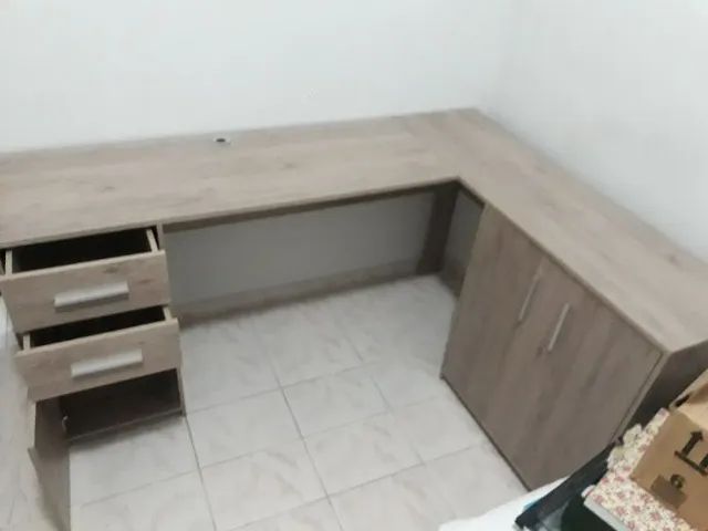 ? Mesa em L Premium - Pronta Entrega + Montagem GRÁTIS! Transforme Seu Espaço Agora! - Foto 4