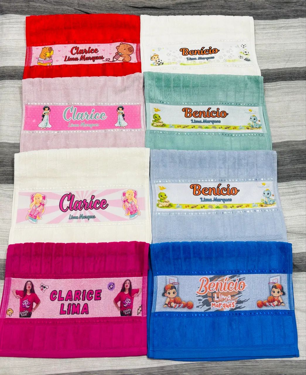 Toalhinhas sublimadas 