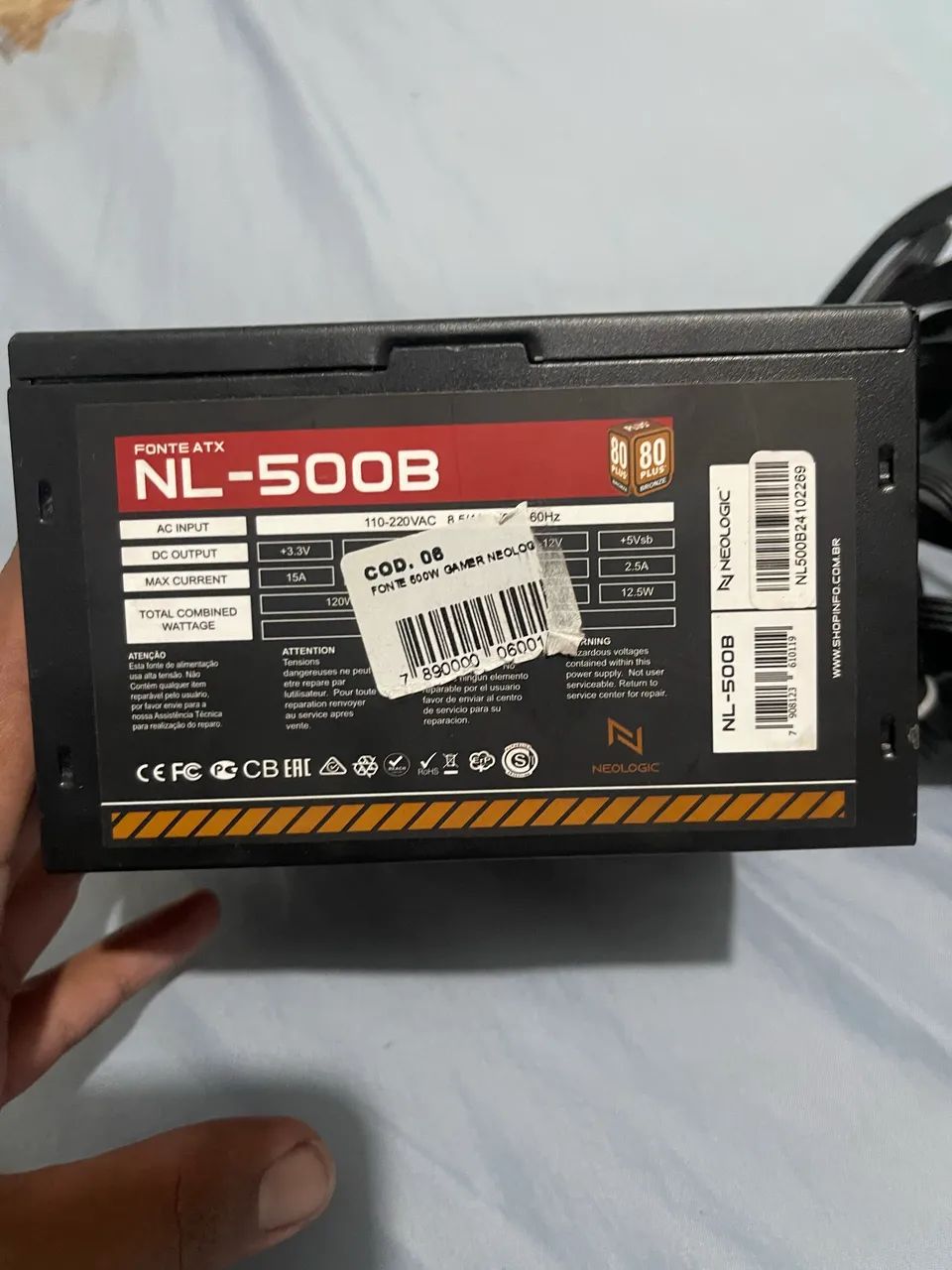 Fonte ATX 500w Neologic - Foto 3