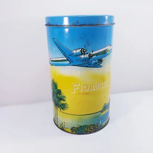 Antiga lata em metal Litografada Calça Fiorucci - Foto 2