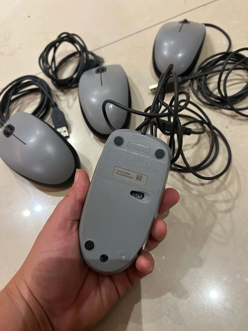 Mouse Com Fio USB Silencioso Logitech - Foto 2