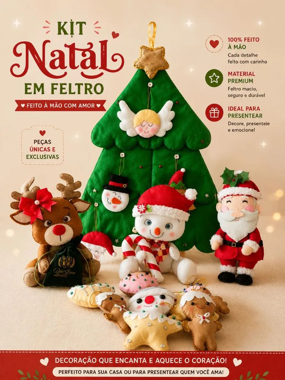 Acervo completo para artesanato em feltro  - Foto 3