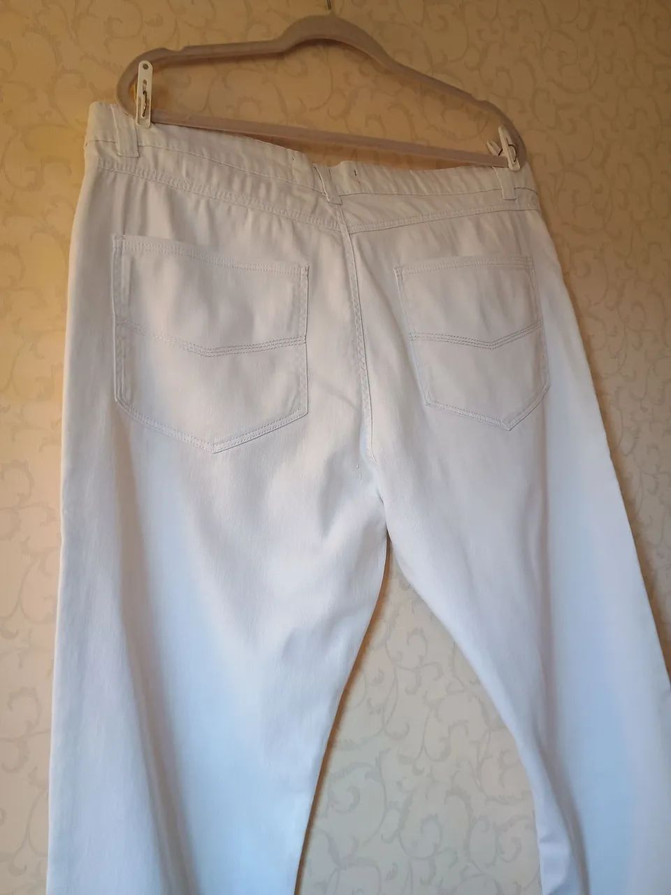 Calça branca Original Jeans masculina 46 | slim | clássica - Foto 5