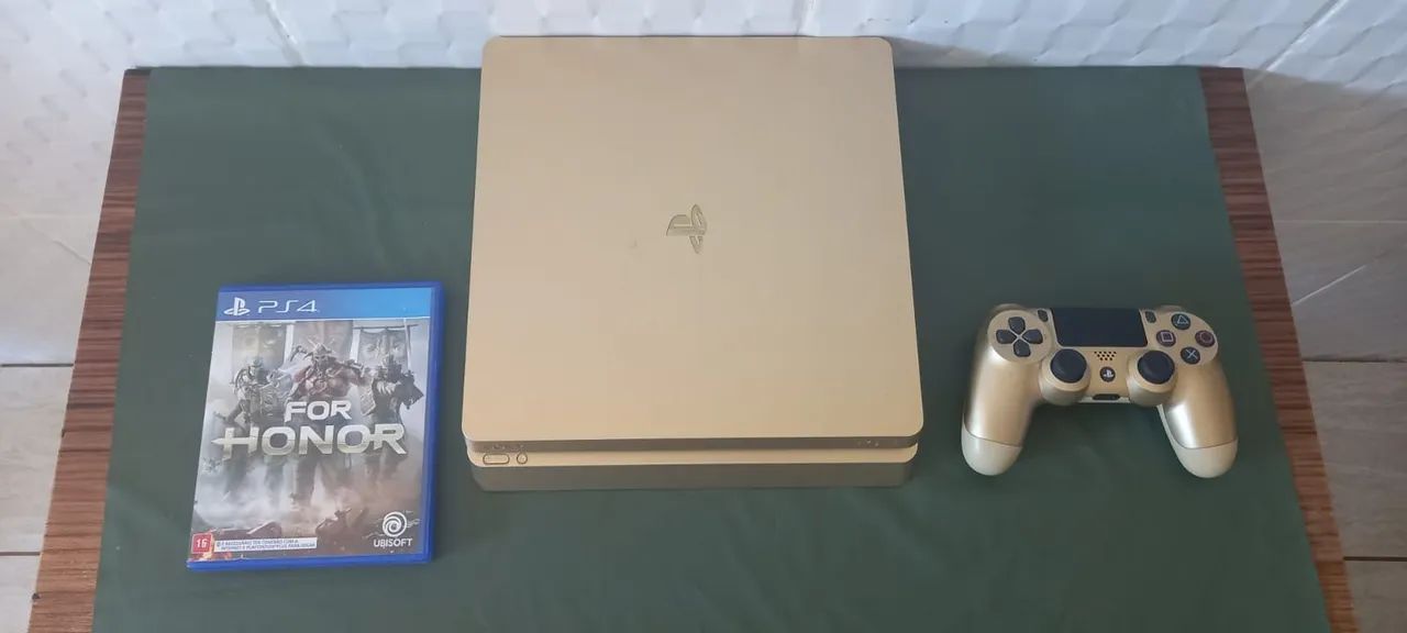 Playstation 4 Slim Dourado 1 Tera - Foto 2