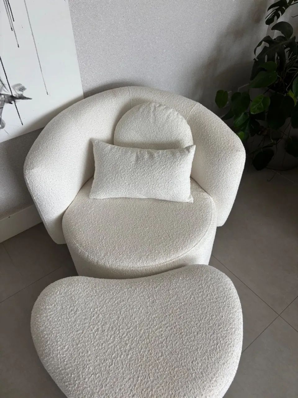 Vendo poltrona + puff Tok Stock semi nova