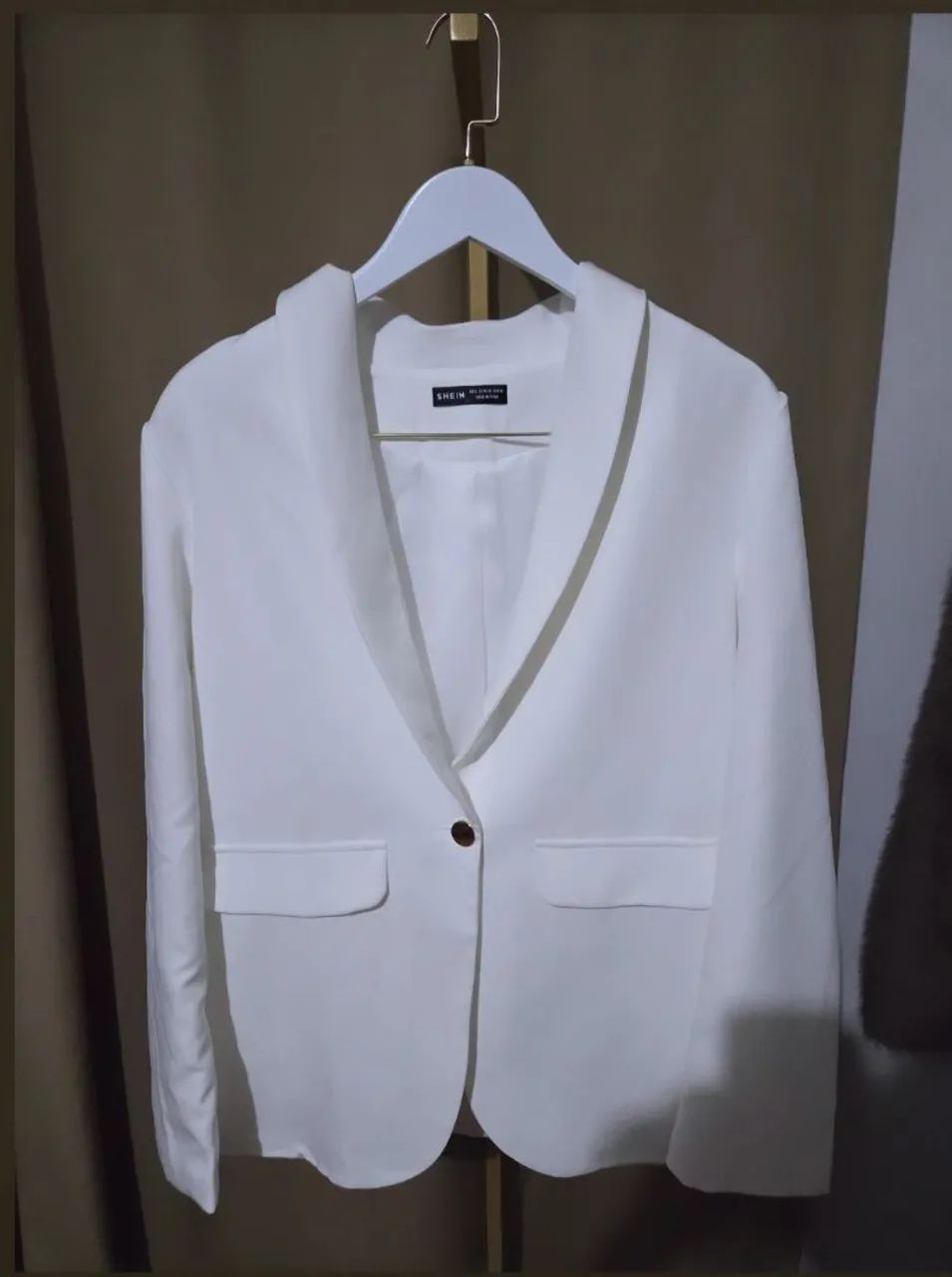 Blazer Off White Shein Novo  - Foto 3