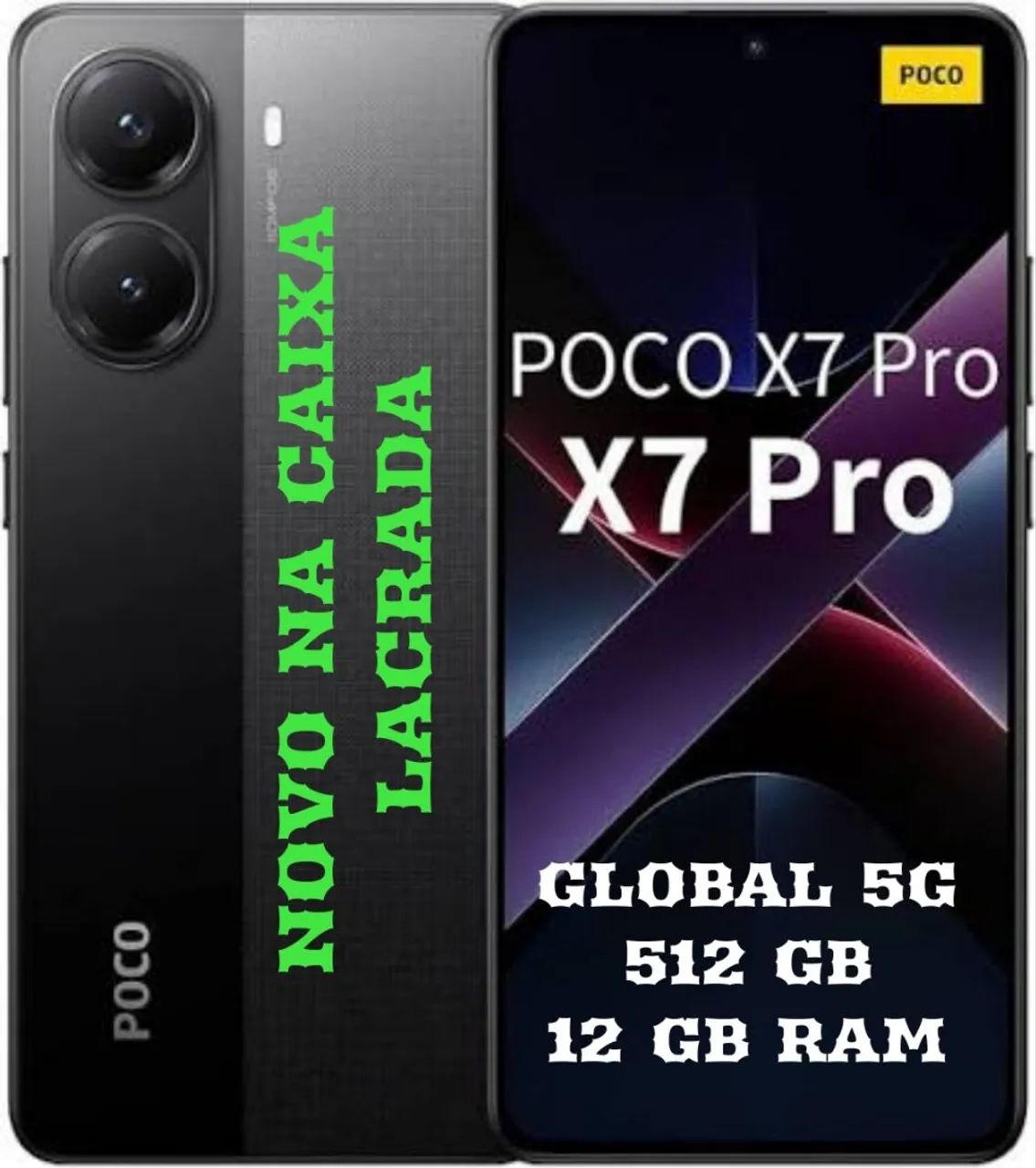 Xiaomi POCO X7 PRO GLOBAL - 256GB 12GB RAM - PRETO - Celulares e