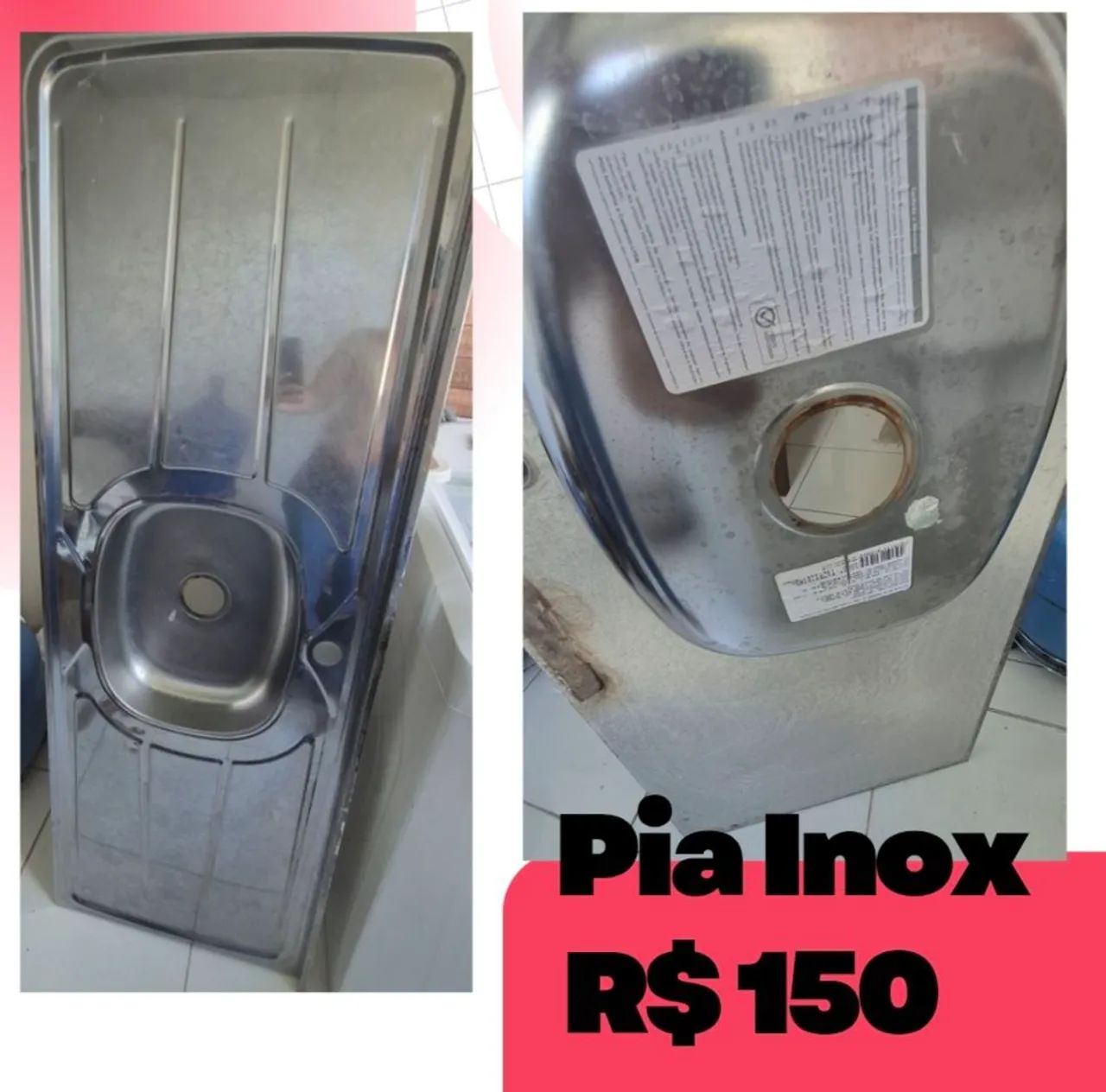 PIA INOX COZINHA