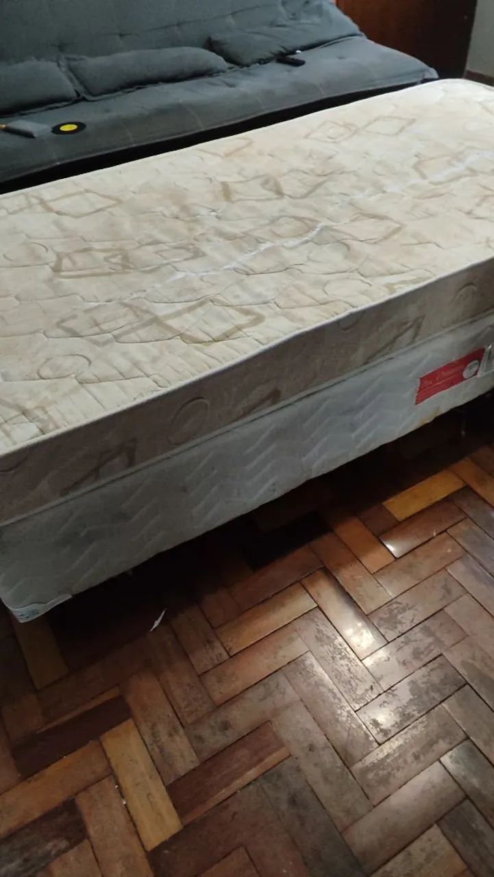 Cama Solteiro Base Ortochrin e Colchão Comum - Foto 4