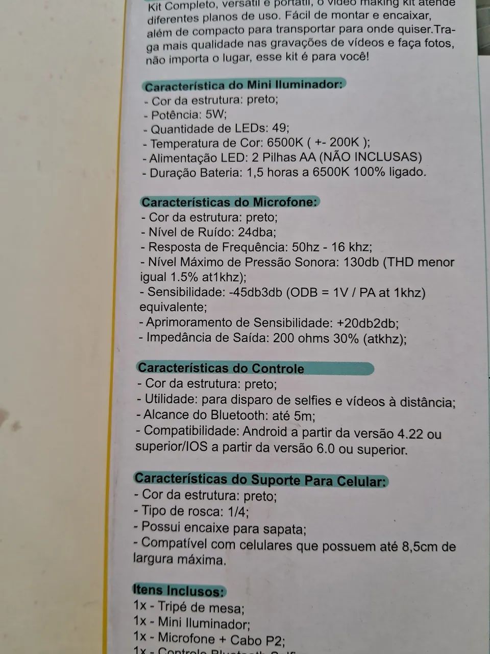 Kit de Gravação 5 em 1 B-Max - Foto 5
