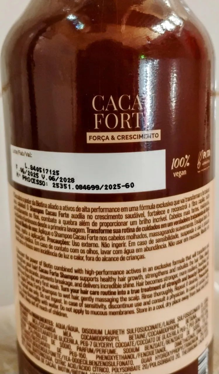 Shampoo Inoar Cacau Forte 500ML - Foto 4