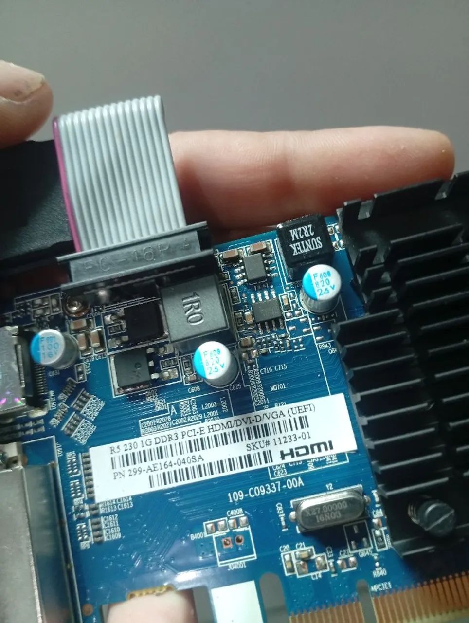 Placa de video 1 giga ,HDMI,vaga,Hdvi nova