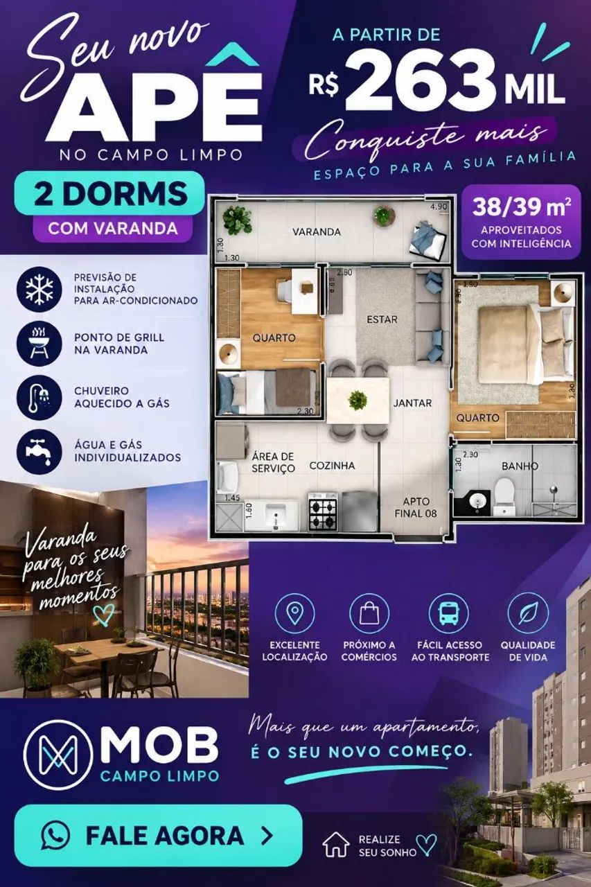 Apartamento próx metrô capão redondo  - Foto 4