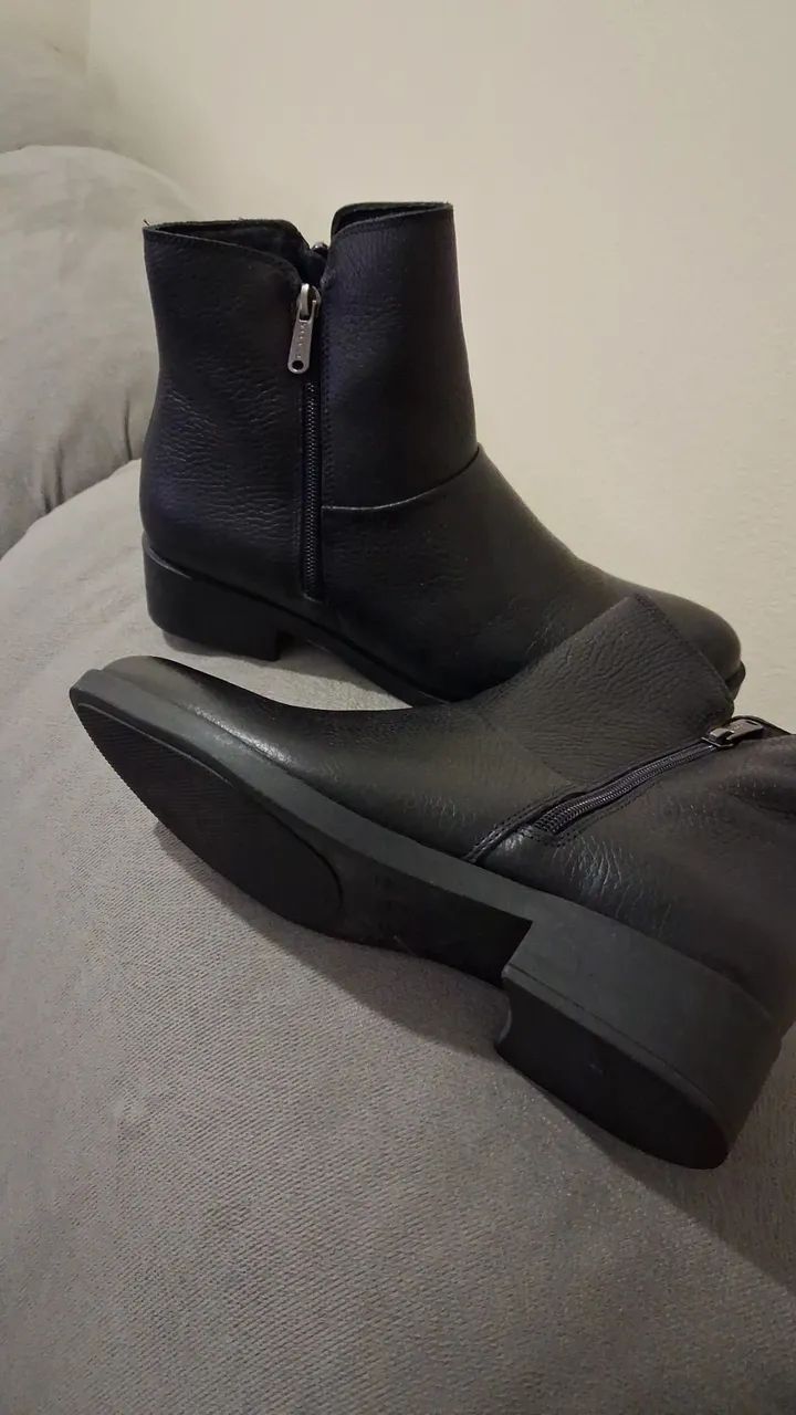 Bota couro legítimo Tam 37 - Foto 2
