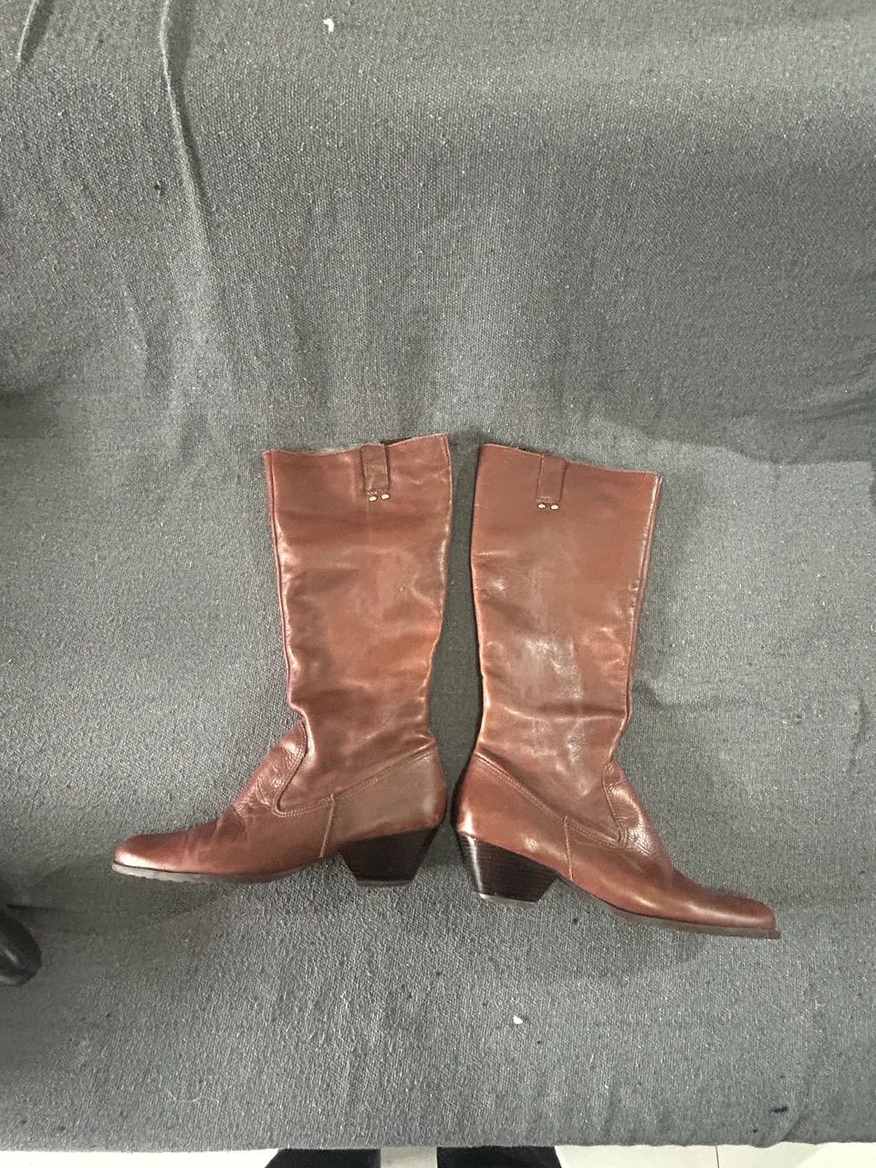 Bota cano longo couro legítimo 