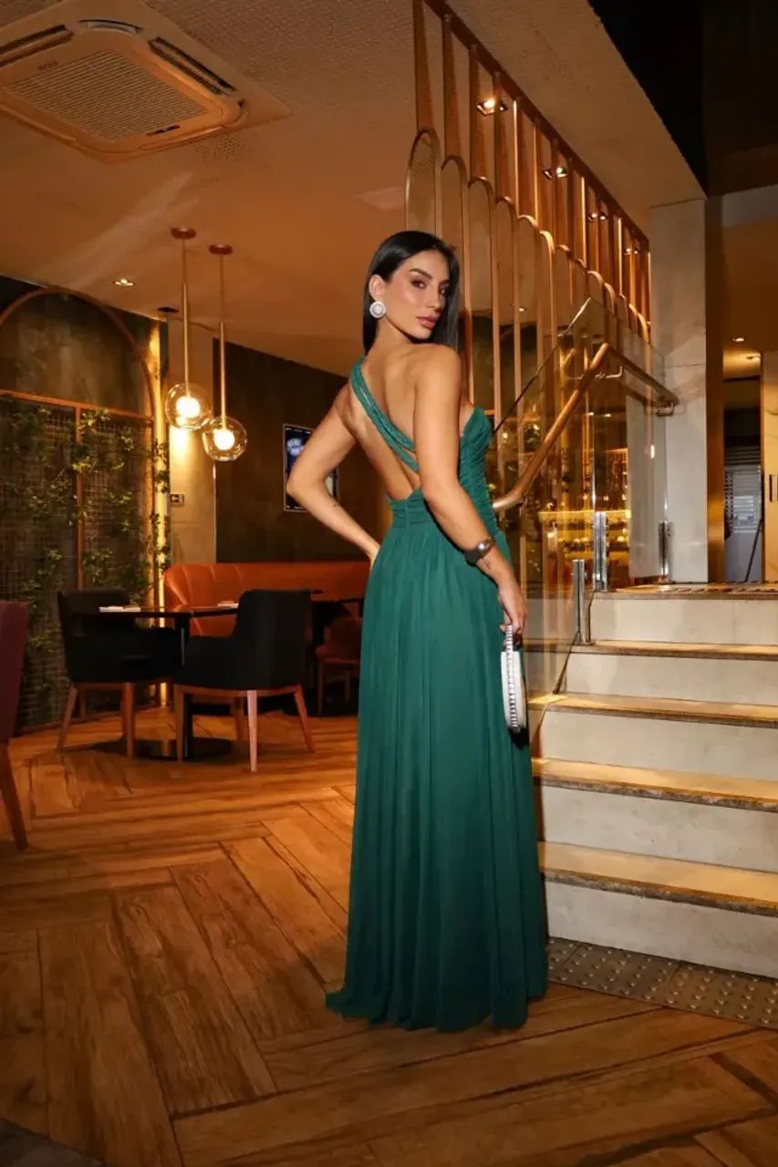 Vestido de festa Verde Esmeralda - Foto 2
