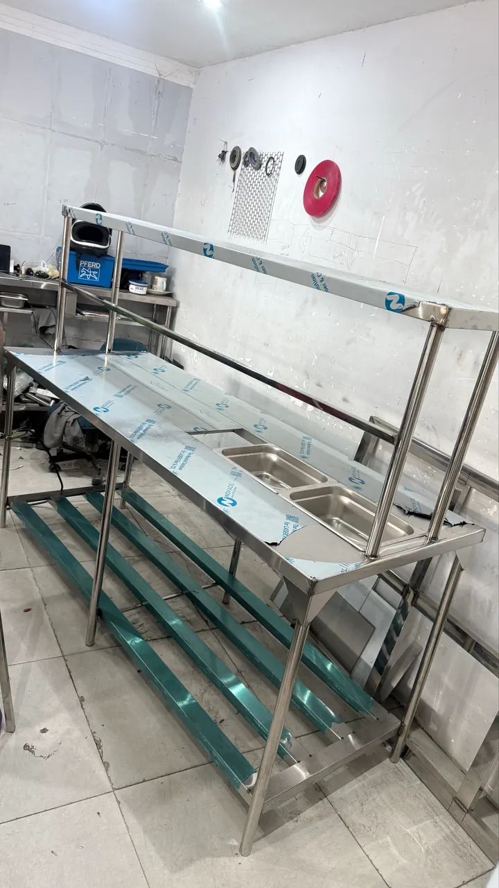 Mesa de montagem de inox  - Foto 2