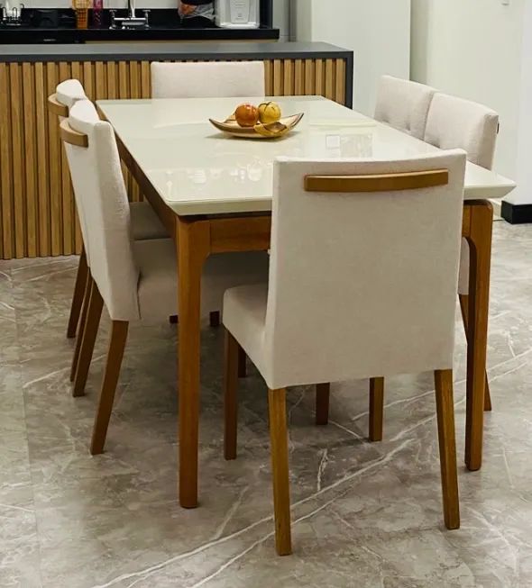 Mesa jantar 6 lugares 