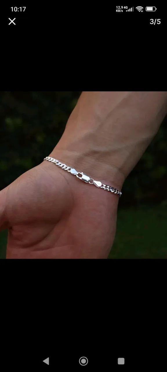 Pulseira Prata 925 - Foto 3