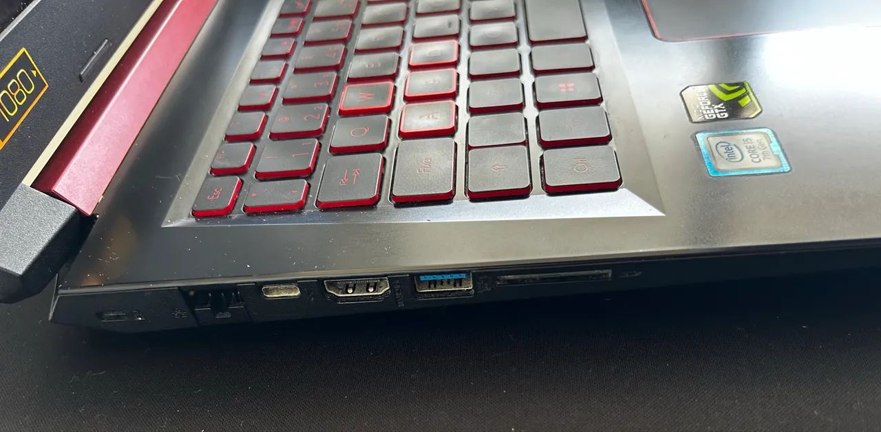 Notebook Gamer Acer Nitro 5 i5-7300HQ GTX 1050 4GB | SSD 256GB + HD 1TB | Bateria Nova - Foto 4