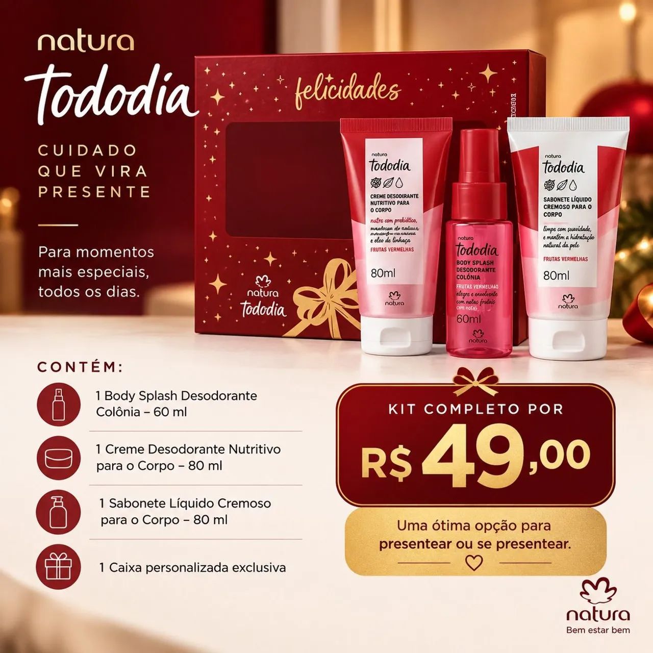 Kit de cuidados Natura 