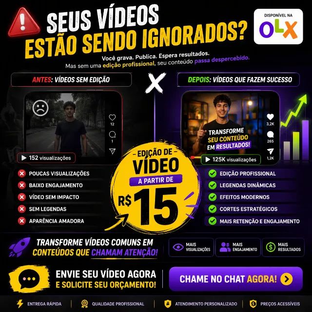 Editor de Vídeo Profissional | YouTube, Reels, TikTok e Empresas - Foto 4