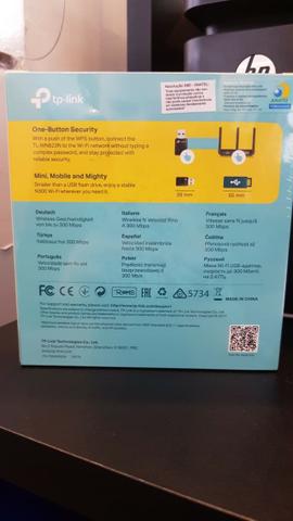 Mini Adaptador USB Wireless N300Mbps TL-WN823N - TP-LINK - Novo com Garantia - Foto 2