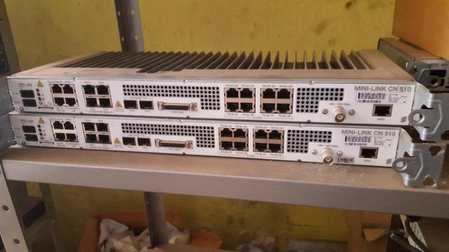 Rádio Ericsson, IDU e ODU 8Ghz RAU2x Ericsson CN 510 + Fonte 48Vdc + Gabinete