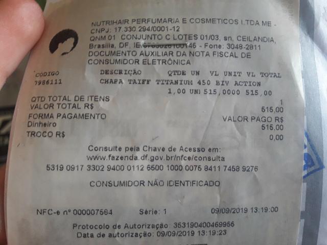 Chapinha Profissional Taiff TITANIUM 450 Praticamente nova - Foto 5