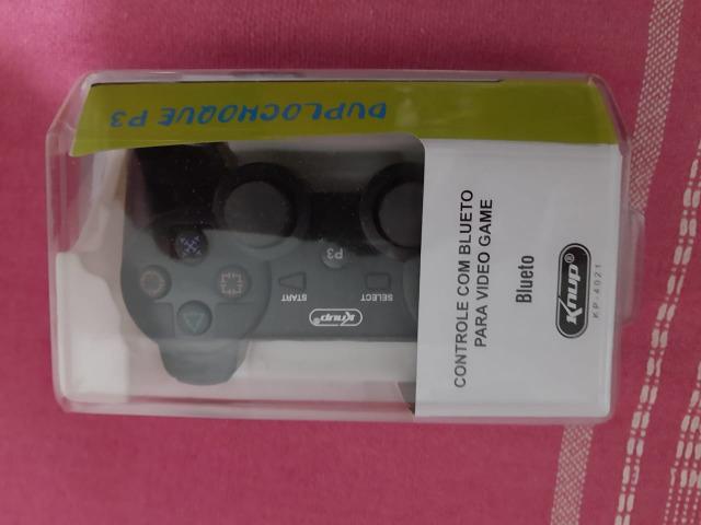 Controle joystick Knup KP-4021 preto - Novo Lacrado - Foto 2
