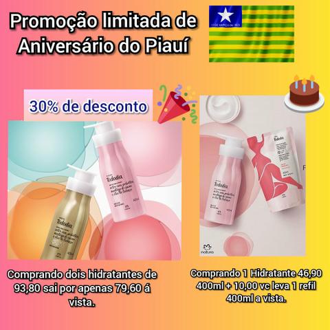 Promocão hidratantes natura